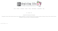 Desktop Screenshot of depictinglife.com