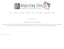 Tablet Screenshot of depictinglife.com
